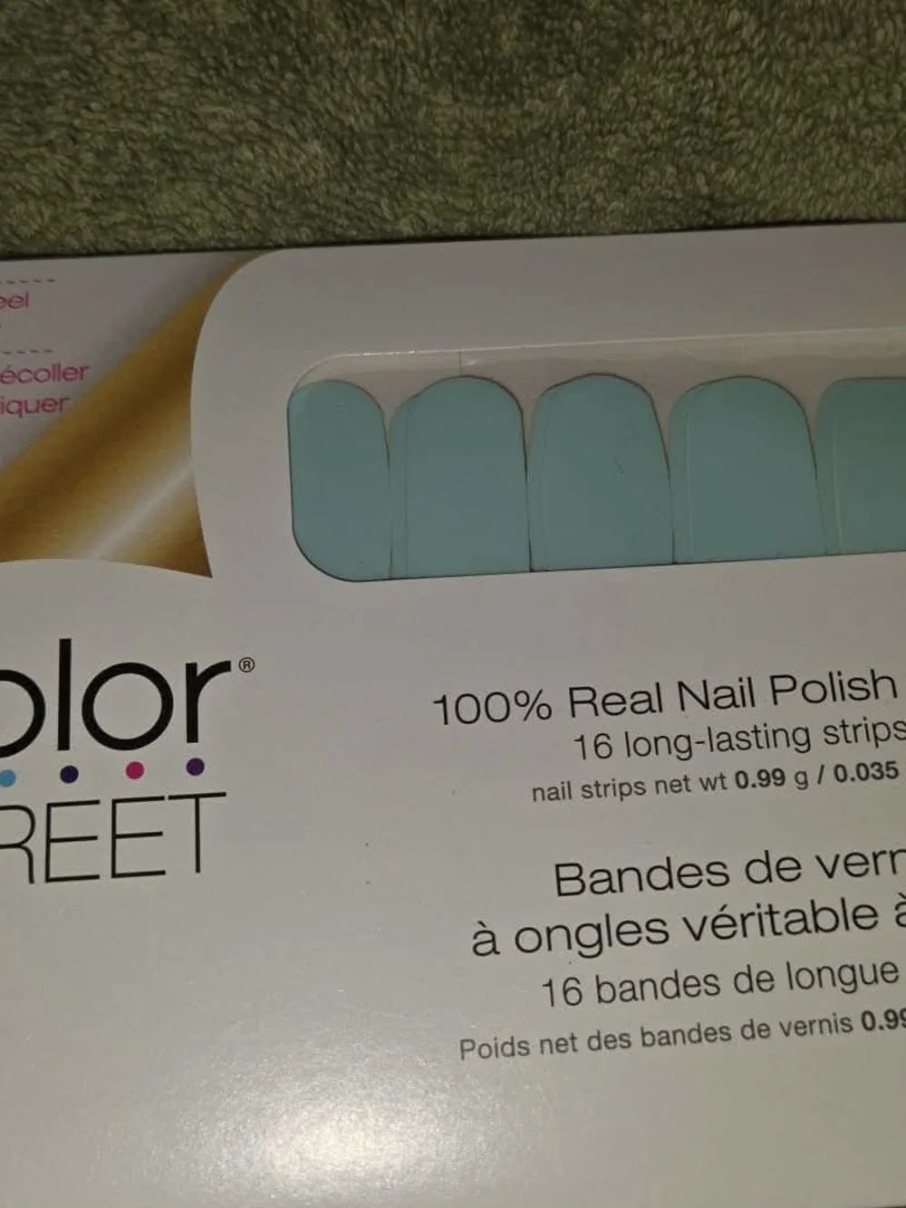 Nail polish strips packaging